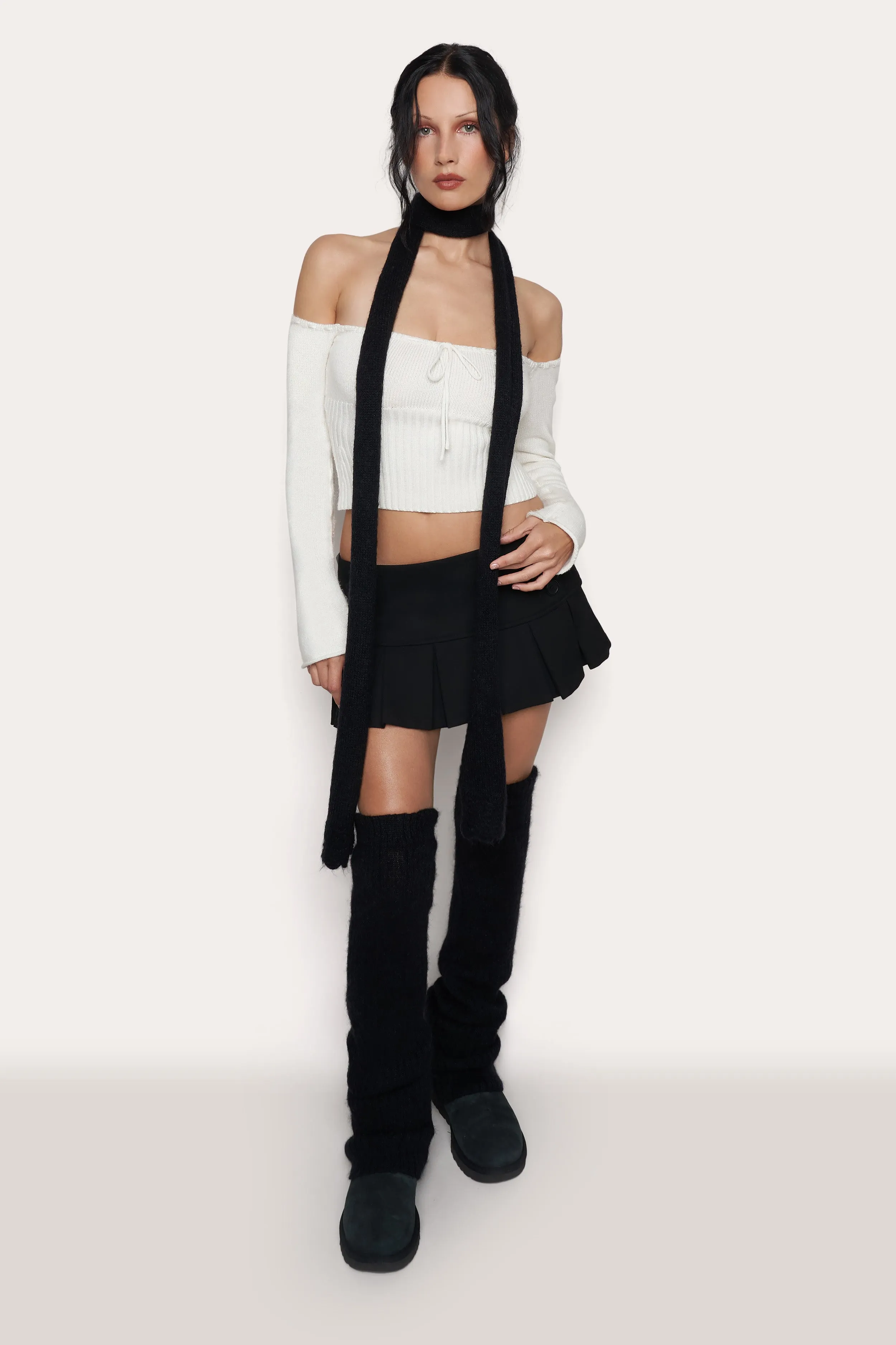 Thigh High Rib Leg Warmers sold by Guizio product image thumbnail 3