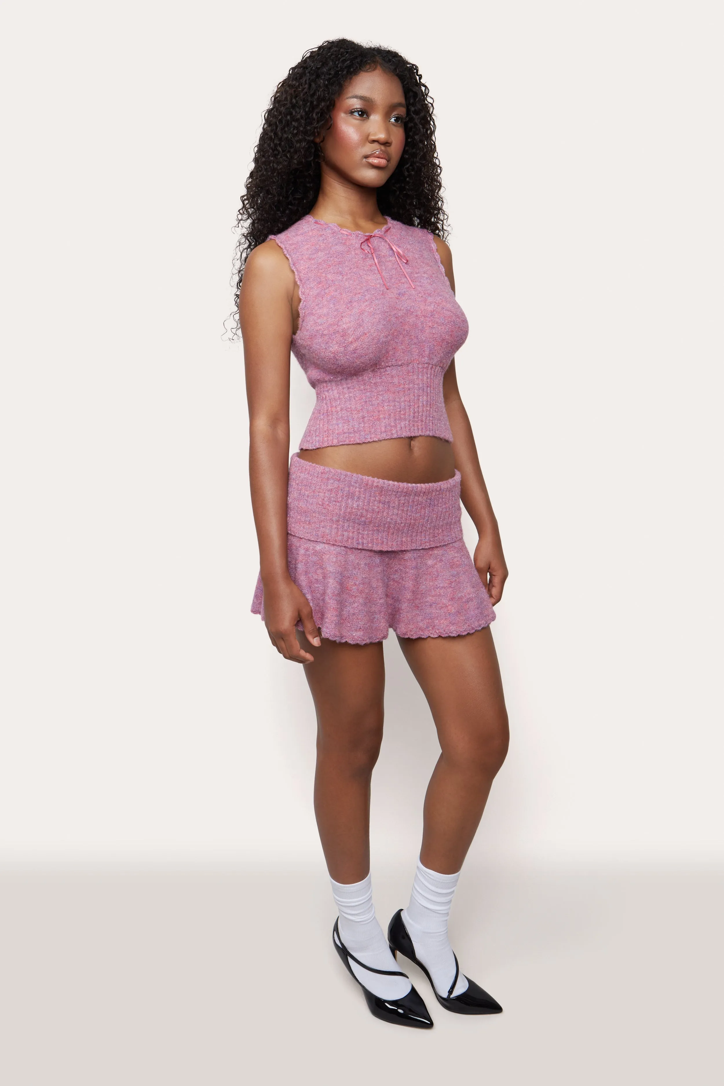 Heart Scallop Mini Skirt sold by Guizio product image thumbnail 4