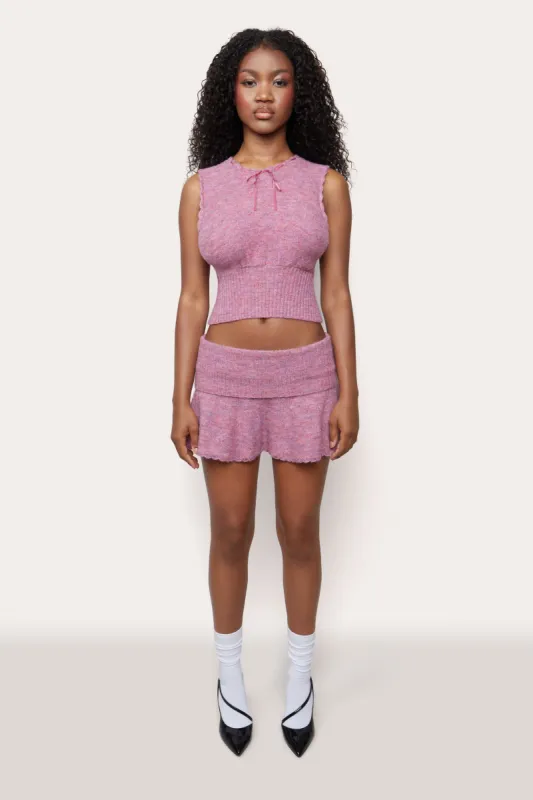 Heart Scallop Mini Skirt sold by Guizio