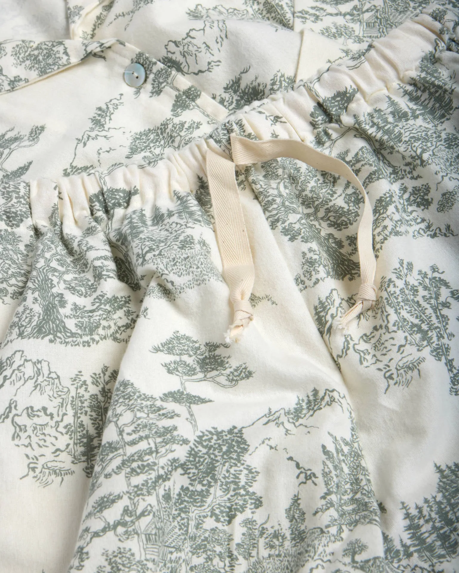 Foxford Eve Toile Flannel Pyjama Set sold by Foxford product image thumbnail 5