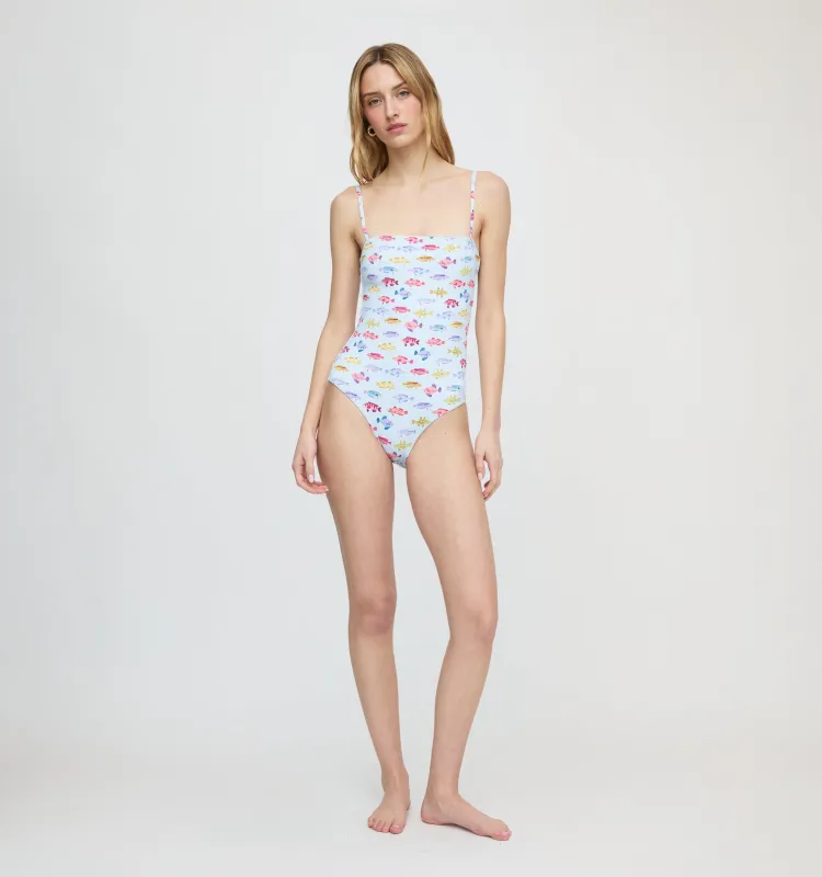 The Giana One Piece - Blue Rainbow Fish made by Hill House Home