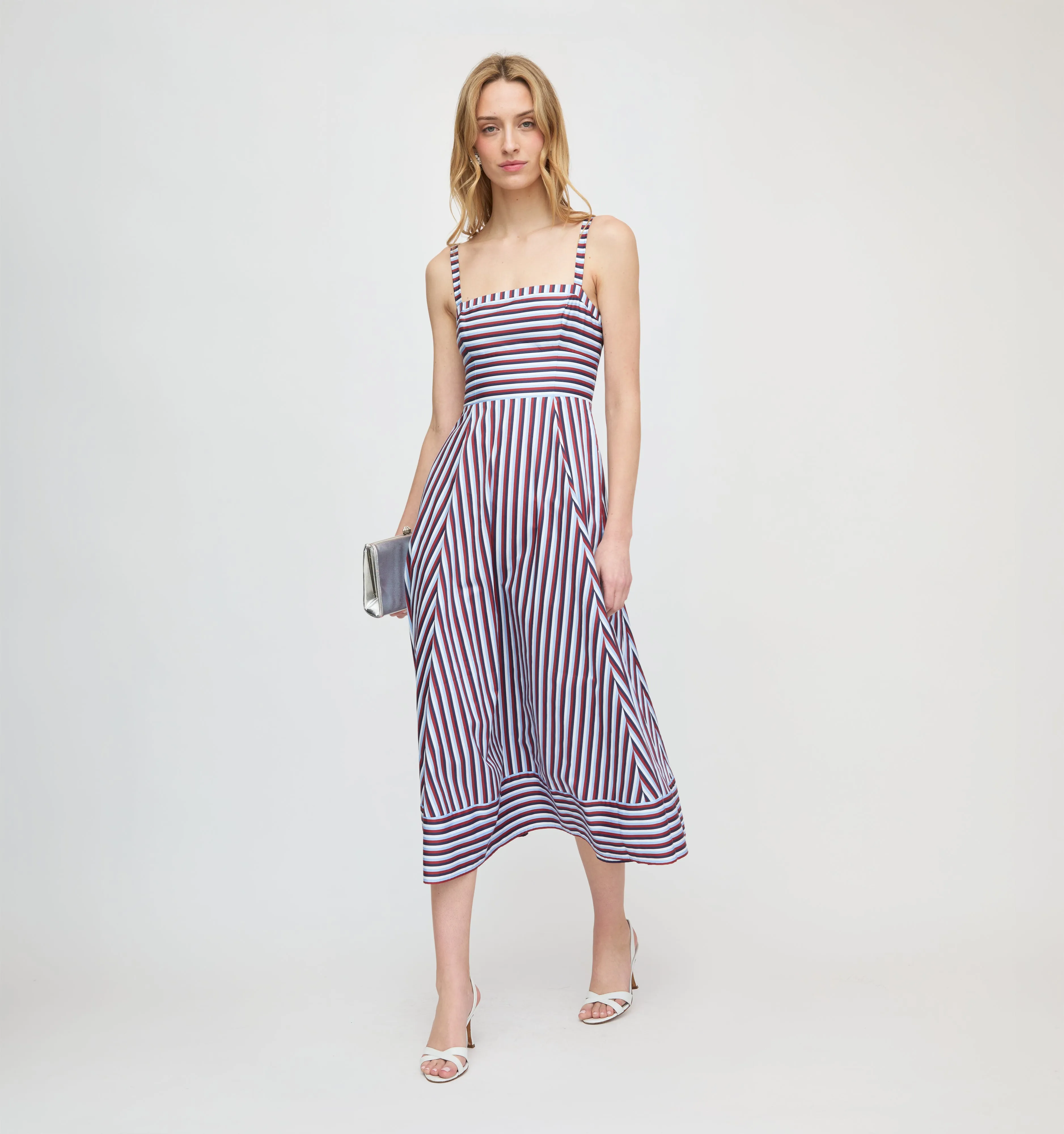 The Margot Dress - Firecracker Stripe sold by Hill House Home product image thumbnail 2