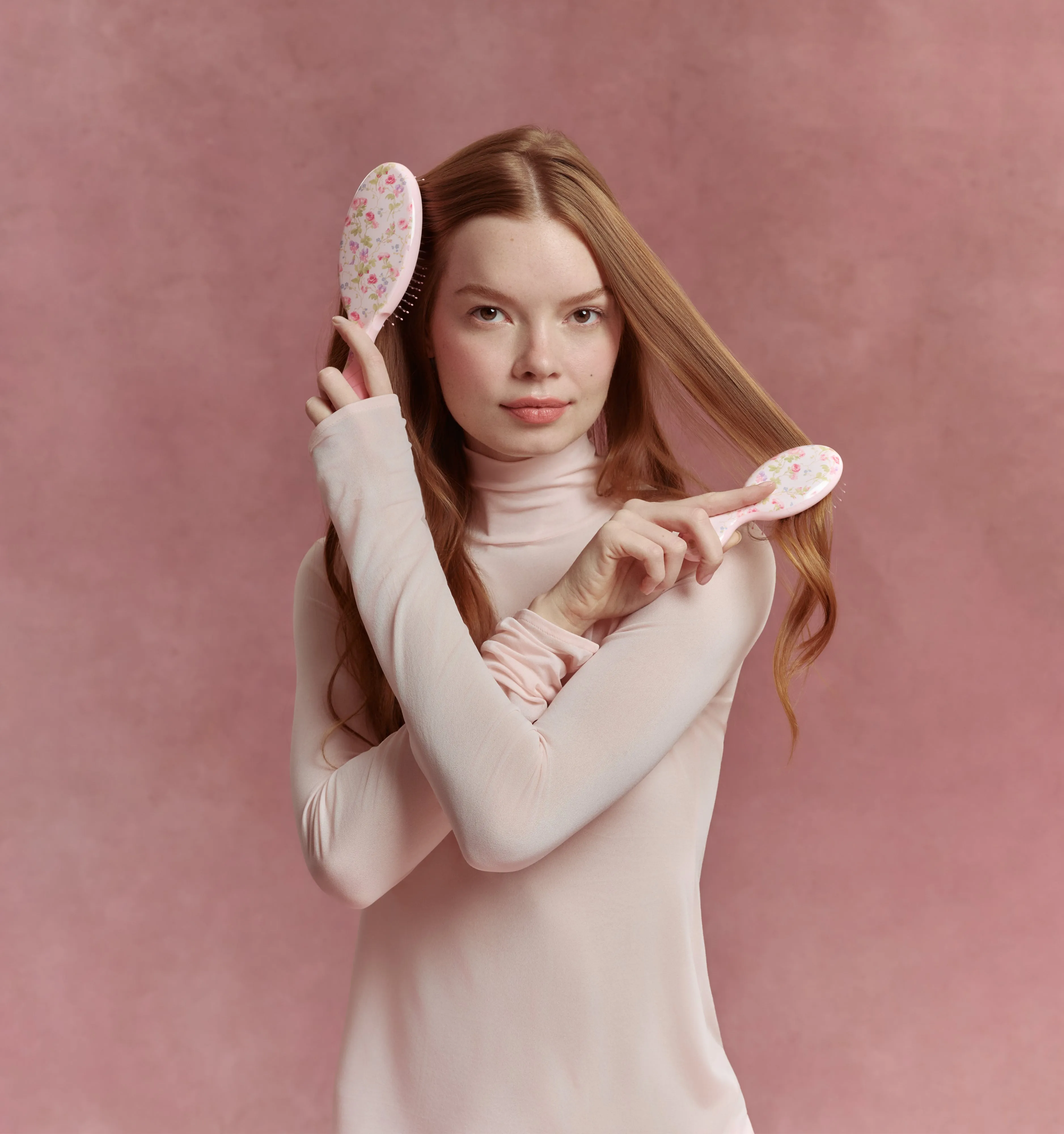 The Hill House x Wet Brush Pro Detangler Brush - Pink Floral sold by Hill House Home product image thumbnail 2