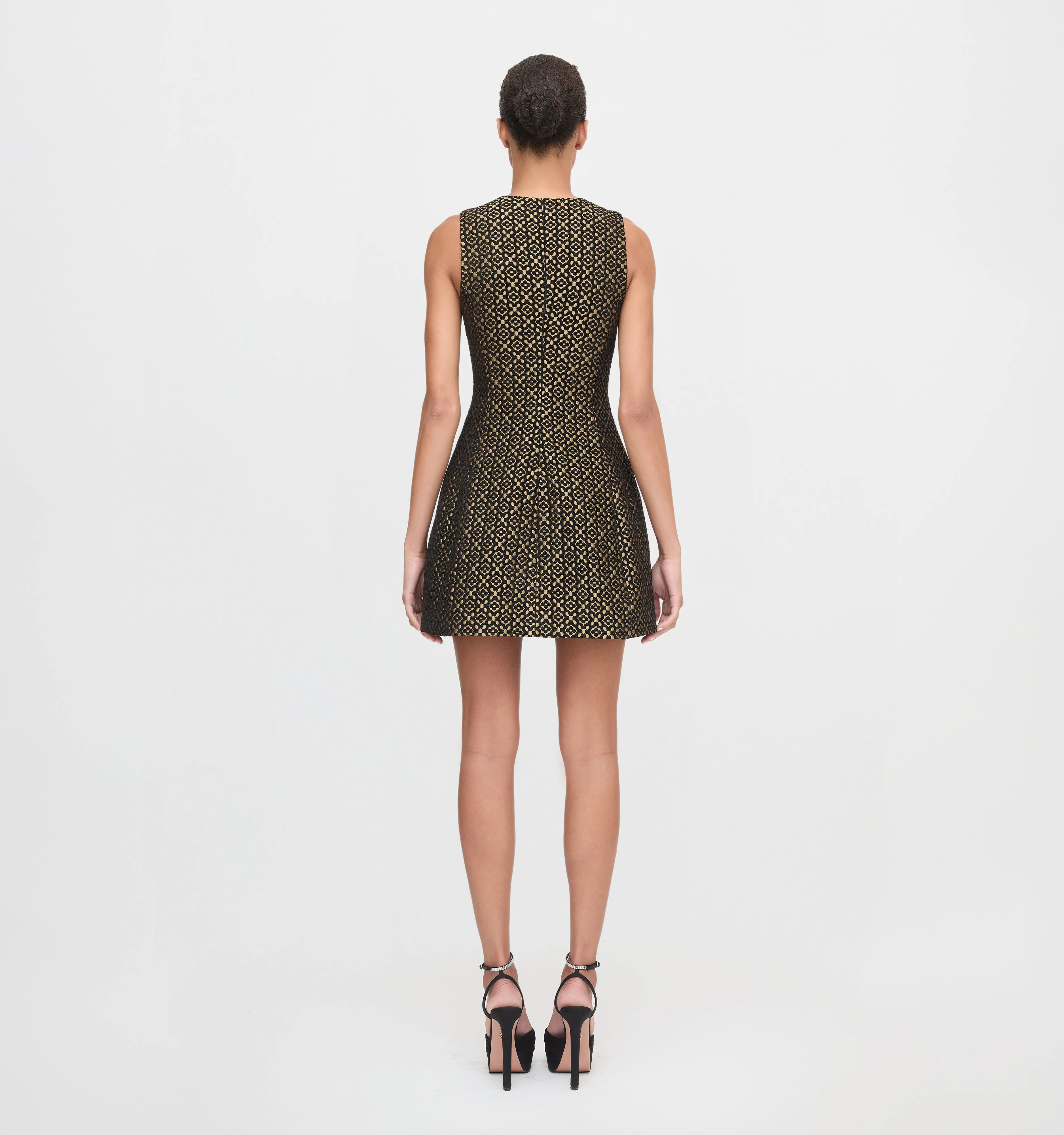 The Blythe Bow Dress - Metallic Brocade sold by Hill House Home product image thumbnail 5