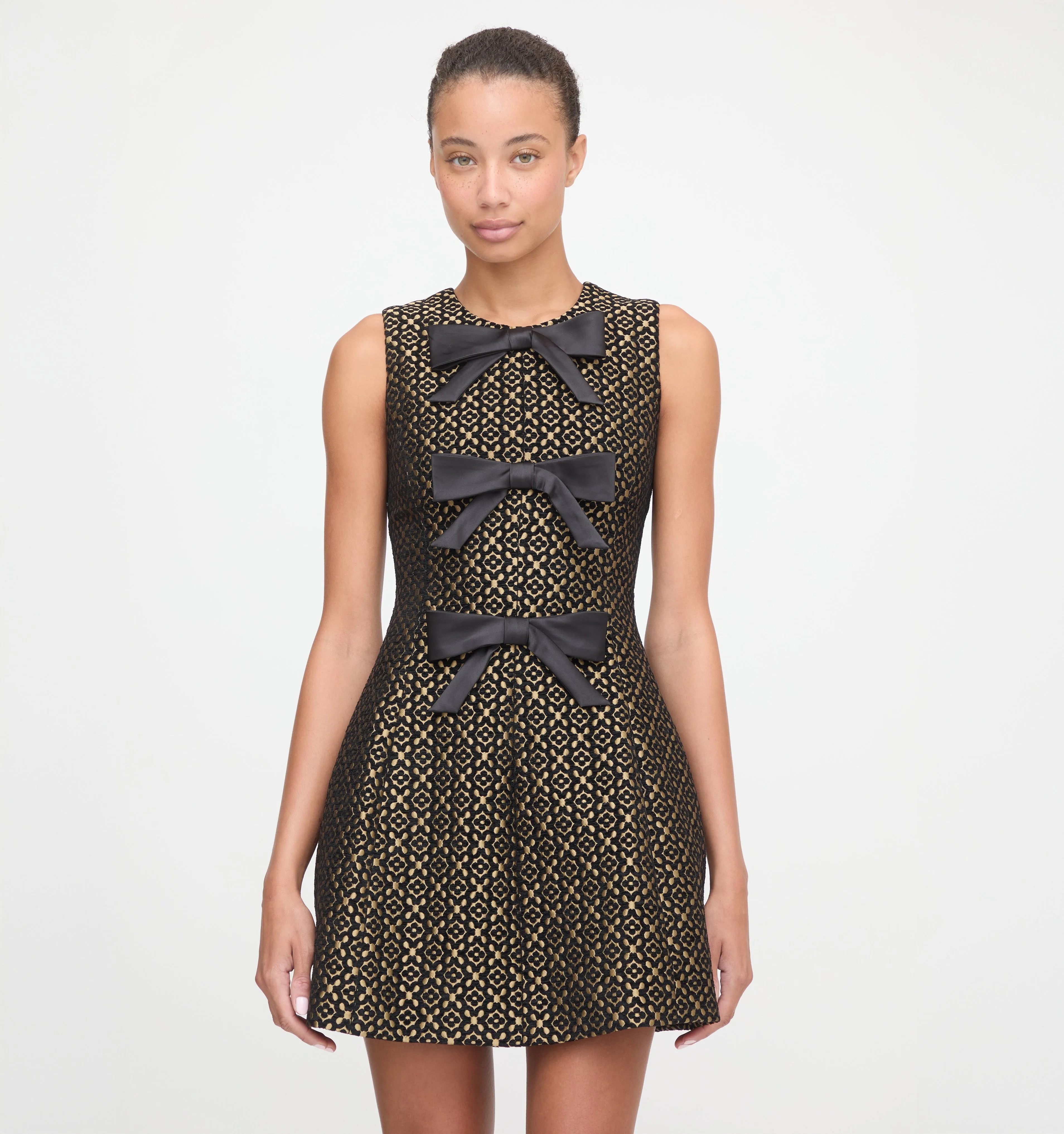 The Blythe Bow Dress - Metallic Brocade sold by Hill House Home product image thumbnail 2
