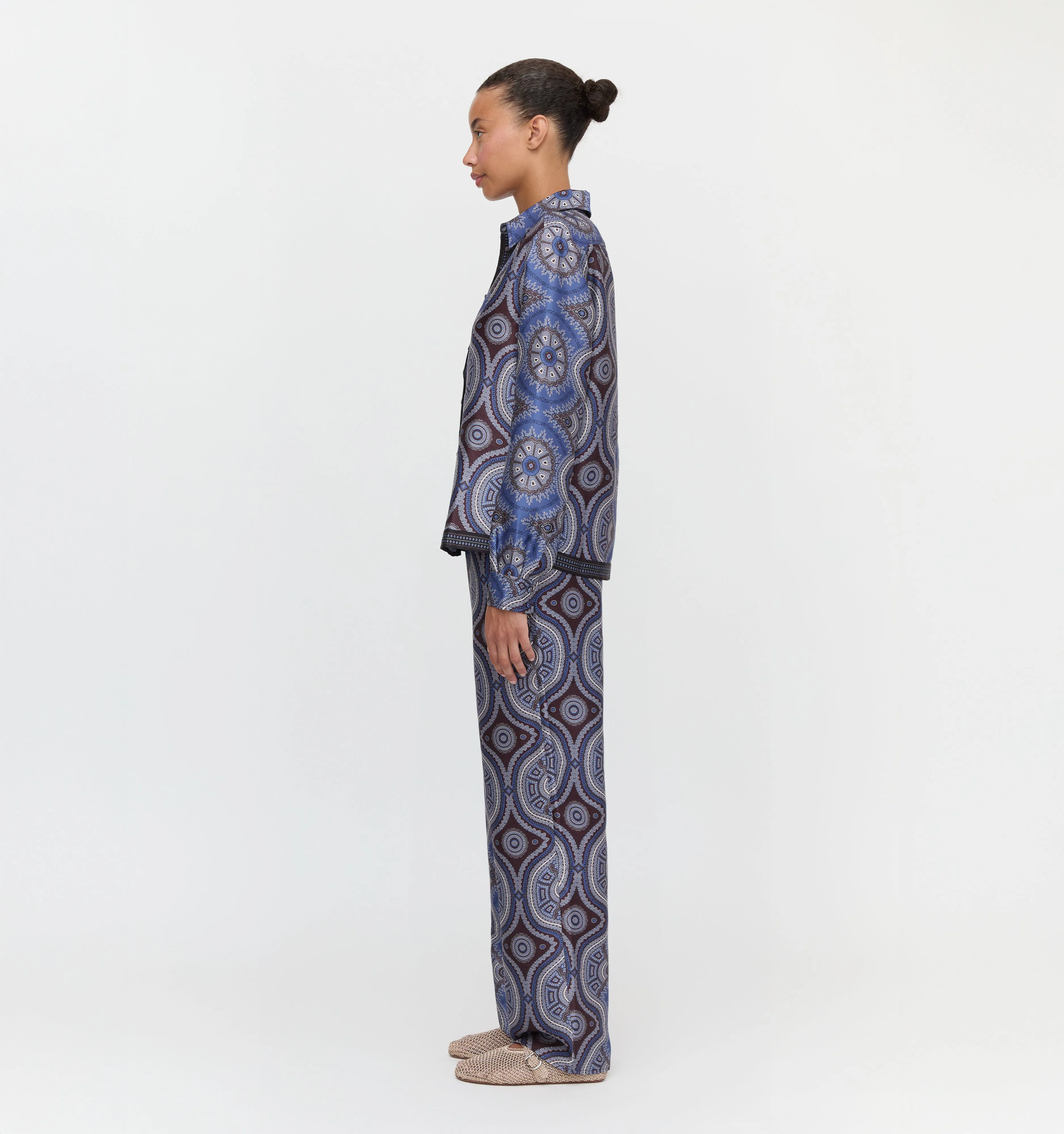 The Liv Top - Brown Cobalt Medallion sold by Hill House Home product image thumbnail 5