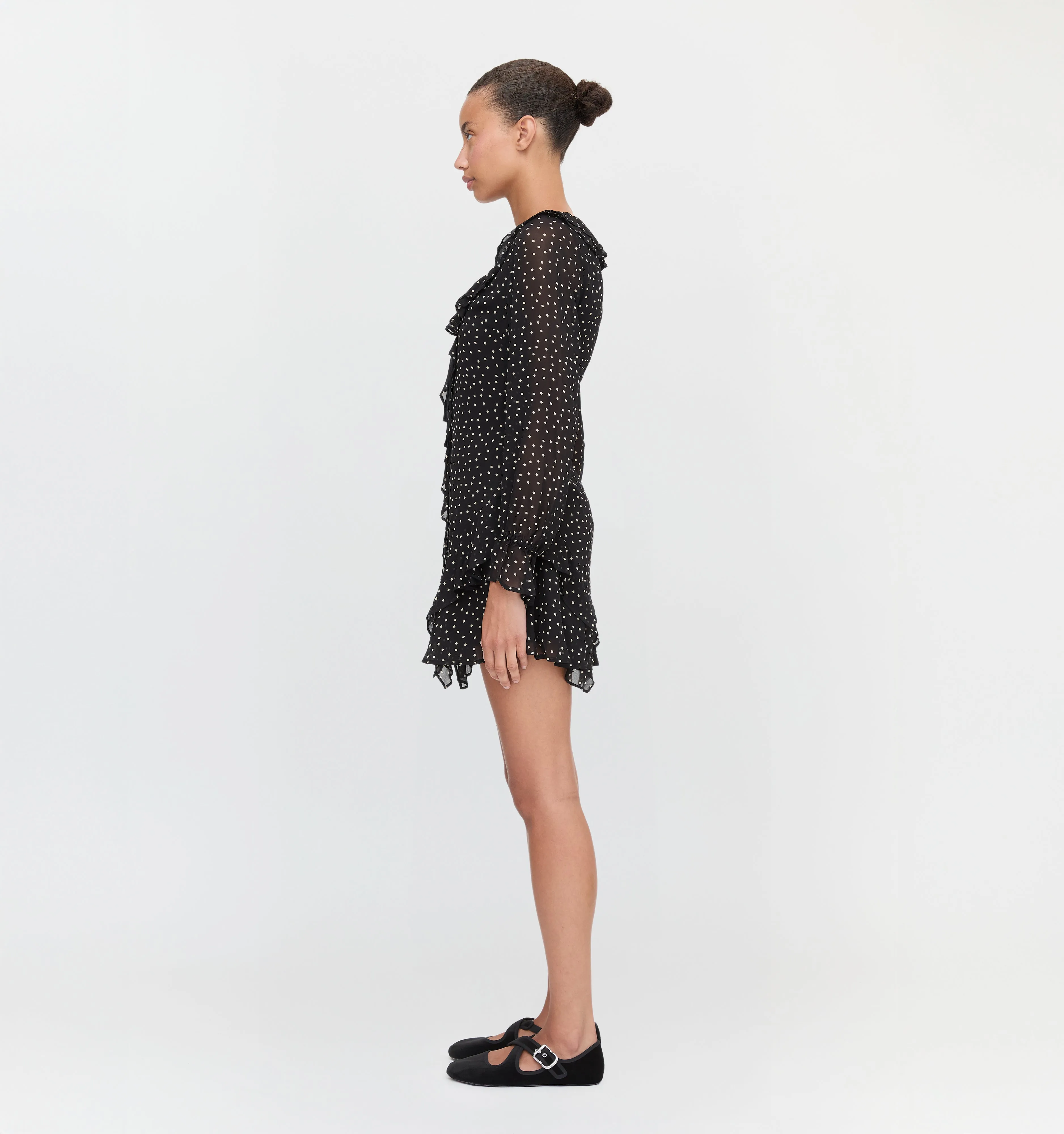 The Bridget Dress - Black Polka Dot sold by Hill House Home product image thumbnail 5