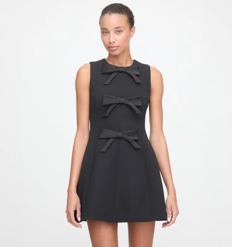 The Blythe Bow Dress - Black Bows made by Hill House Home