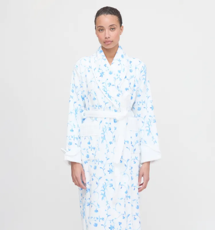The Hotel Robe - Blue Botanical made by Hill House Home