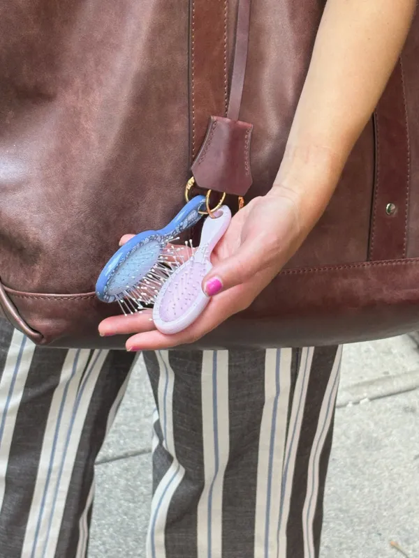 Hill House x Wet Brush Keychain Detangler - Cornflower Ditsy Thistle made by Hill House Home