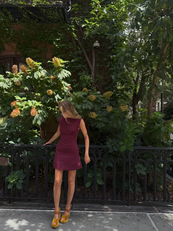 The Rhiannon Dress - Mulberry made by Hill House Home