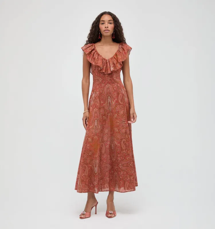 The Milani Dress - Cypress Paisley made by Hill House Home