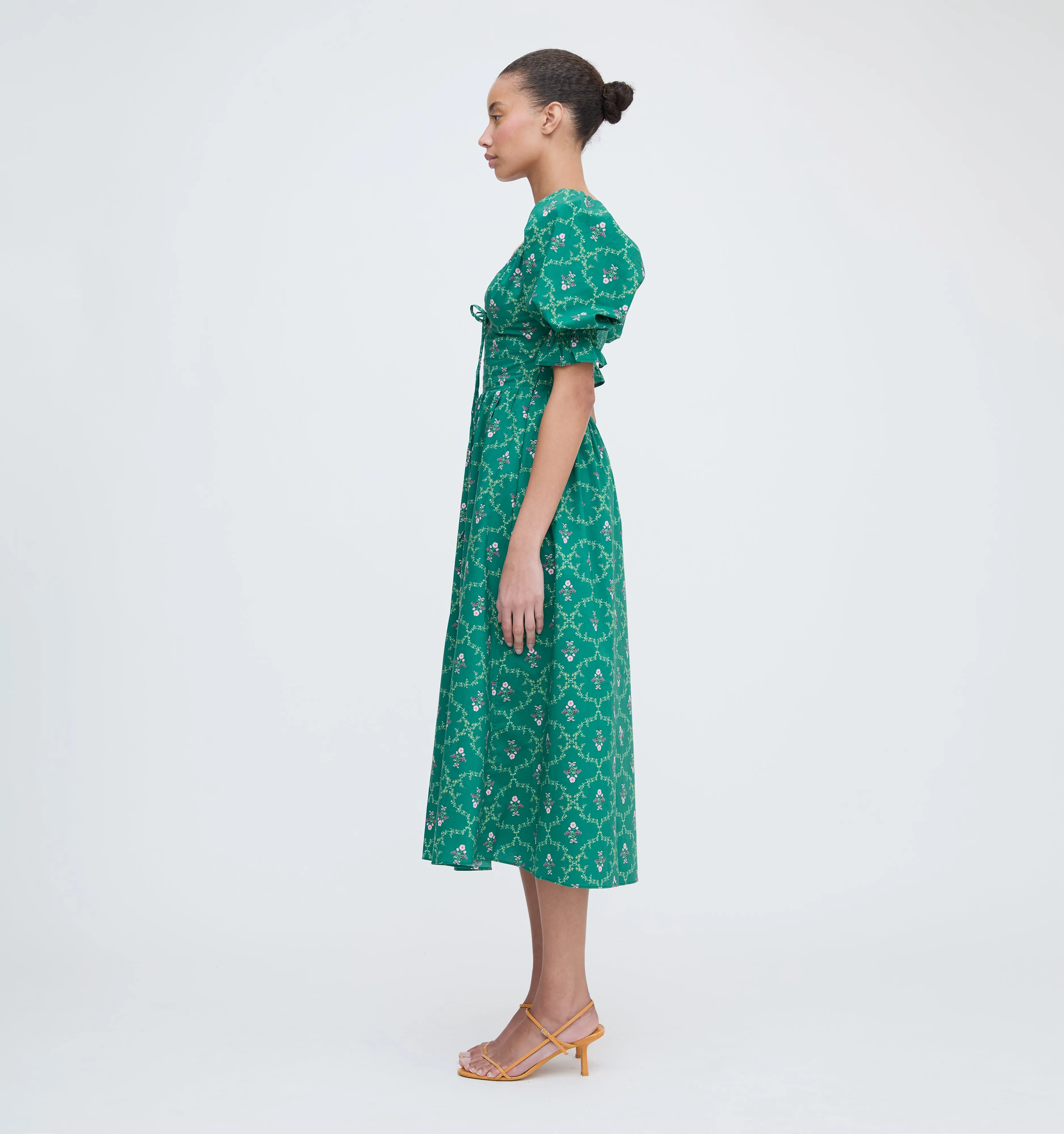 The Ophelia Dress - Emerald Trellis sold by Hill House Home product image thumbnail 2