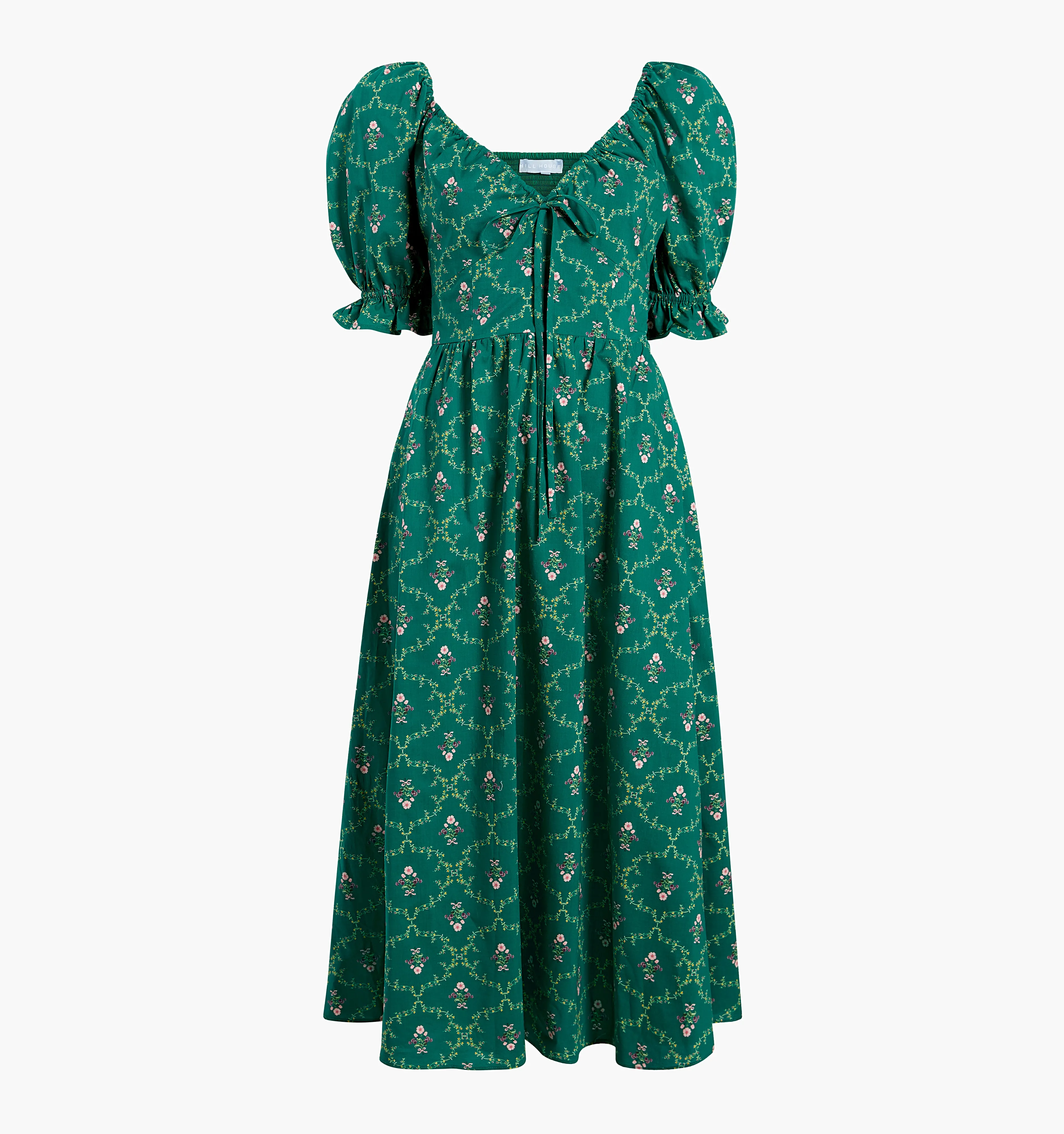 The Ophelia Dress - Emerald Trellis sold by Hill House Home product image thumbnail 5