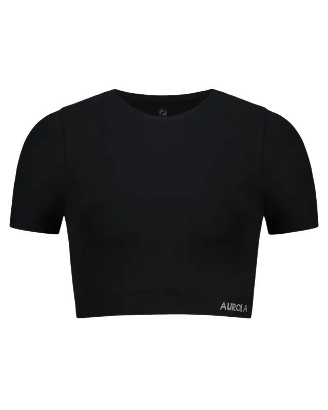 AUROLA Essentials Seamless Short Sleeve Crop Top sold by Aurola