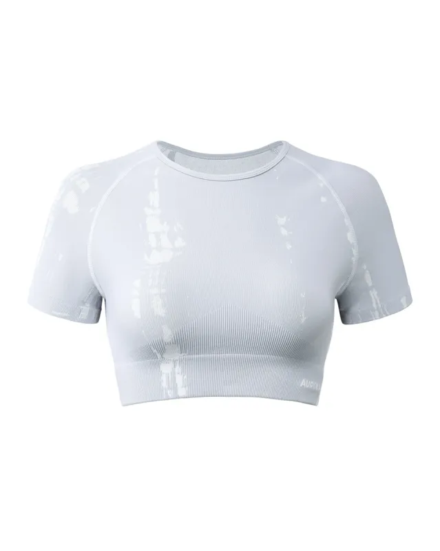 AUROLA Serpentine Seamless Short Sleeve Crop Top sold by Aurola