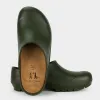 Italian Garden Clogs in Olive Green sold by Gardenheir