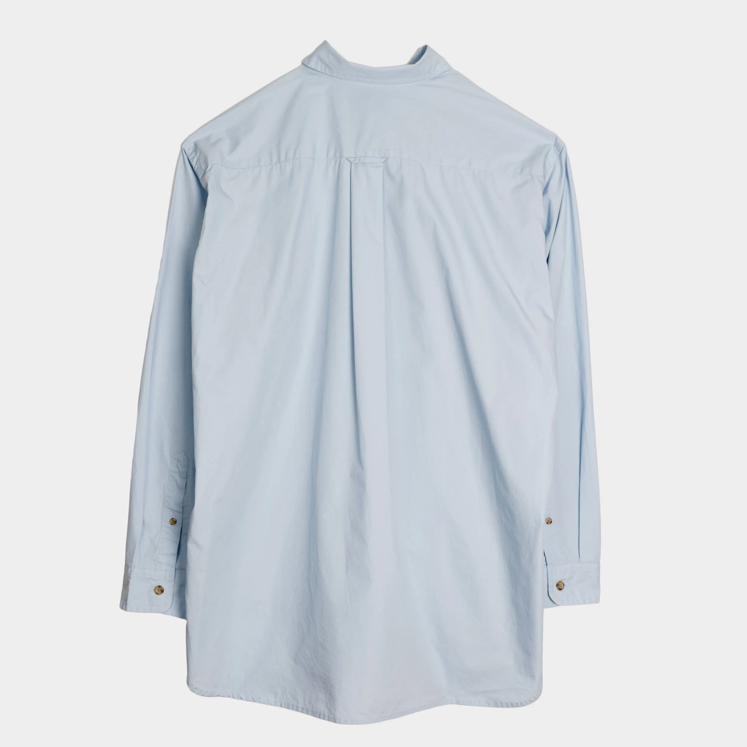 Japanese Typewriter Cotton Gardening Chemise in Oxford Blue sold by Gardenheir product image thumbnail 2