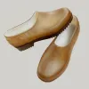 French Recycled Hemp Garden Clogs in Sepia sold by Gardenheir