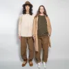 Le Laboureur Corduroy French Farm Pant with Braces in Hazelnut sold by Gardenheir