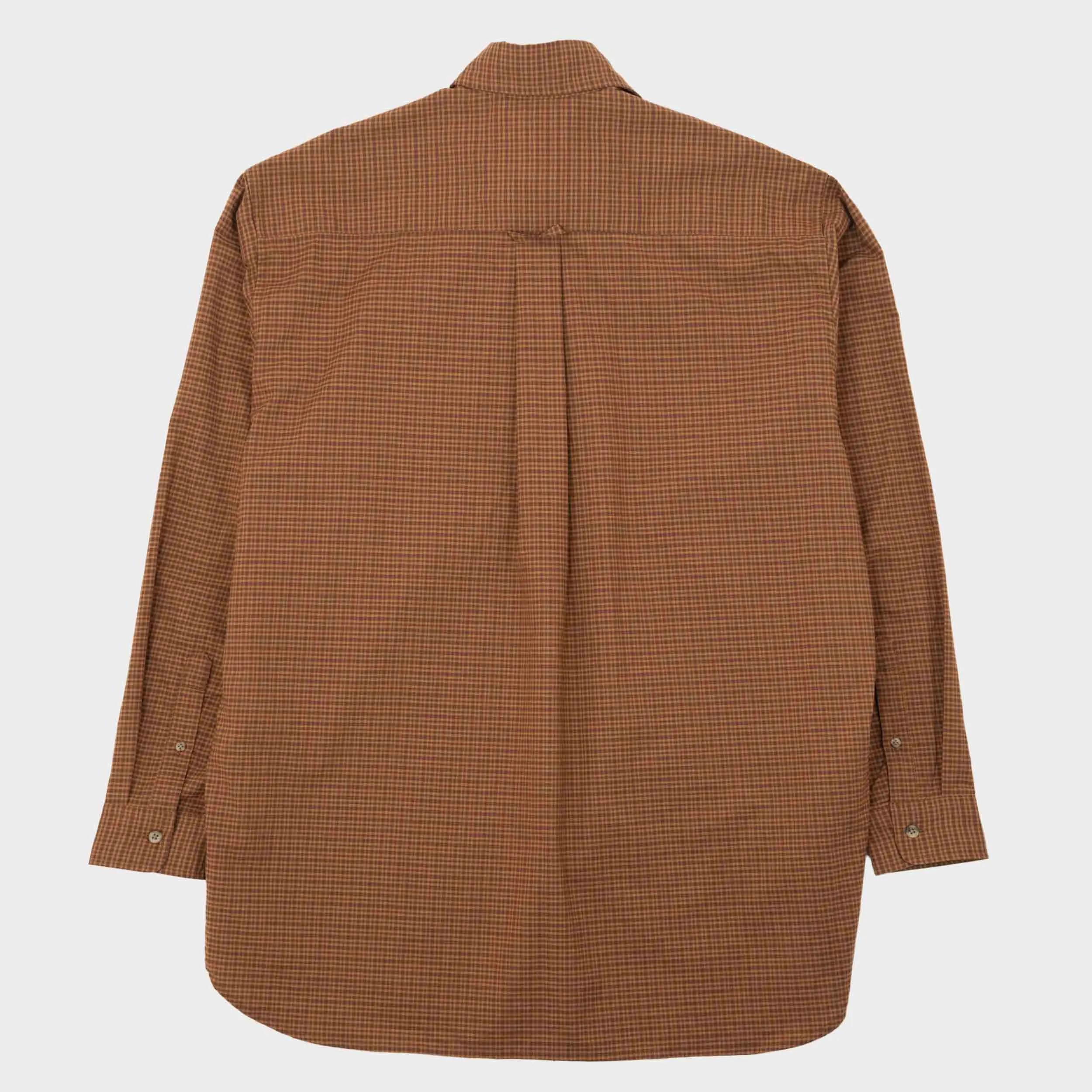 Japanese Cotton Gardening Chemise in Clay Check sold by Gardenheir product image thumbnail 5