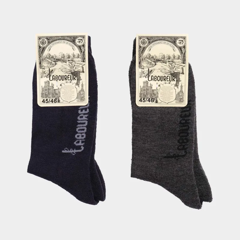 Le Laboureur Wool Crew Socks made by Le Laboureur