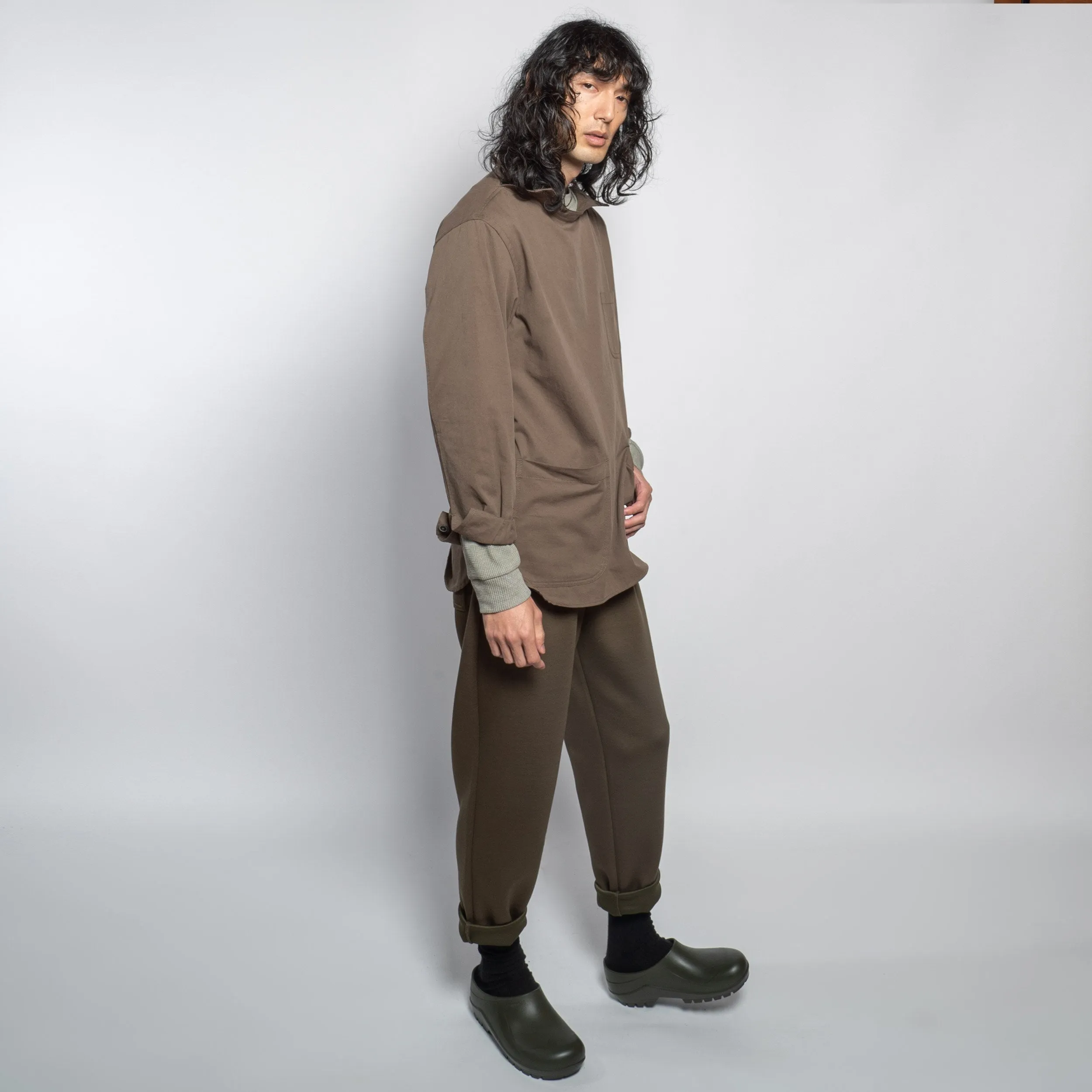 Washed Cotton Drill Gardening Smock in Olive sold by Gardenheir product image thumbnail 2