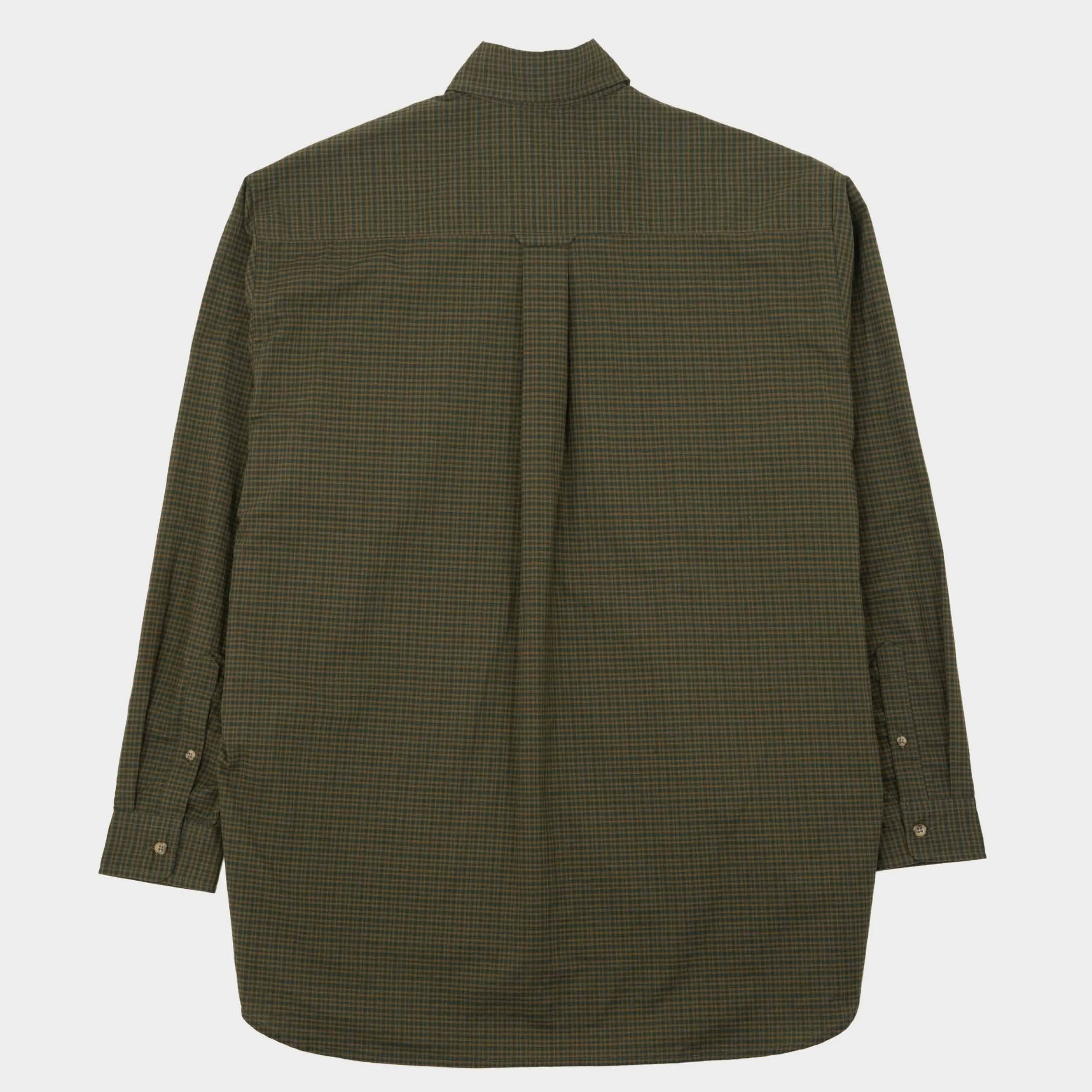 Japanese Cotton Gardening Chemise in Pine Check sold by Gardenheir product image thumbnail 3