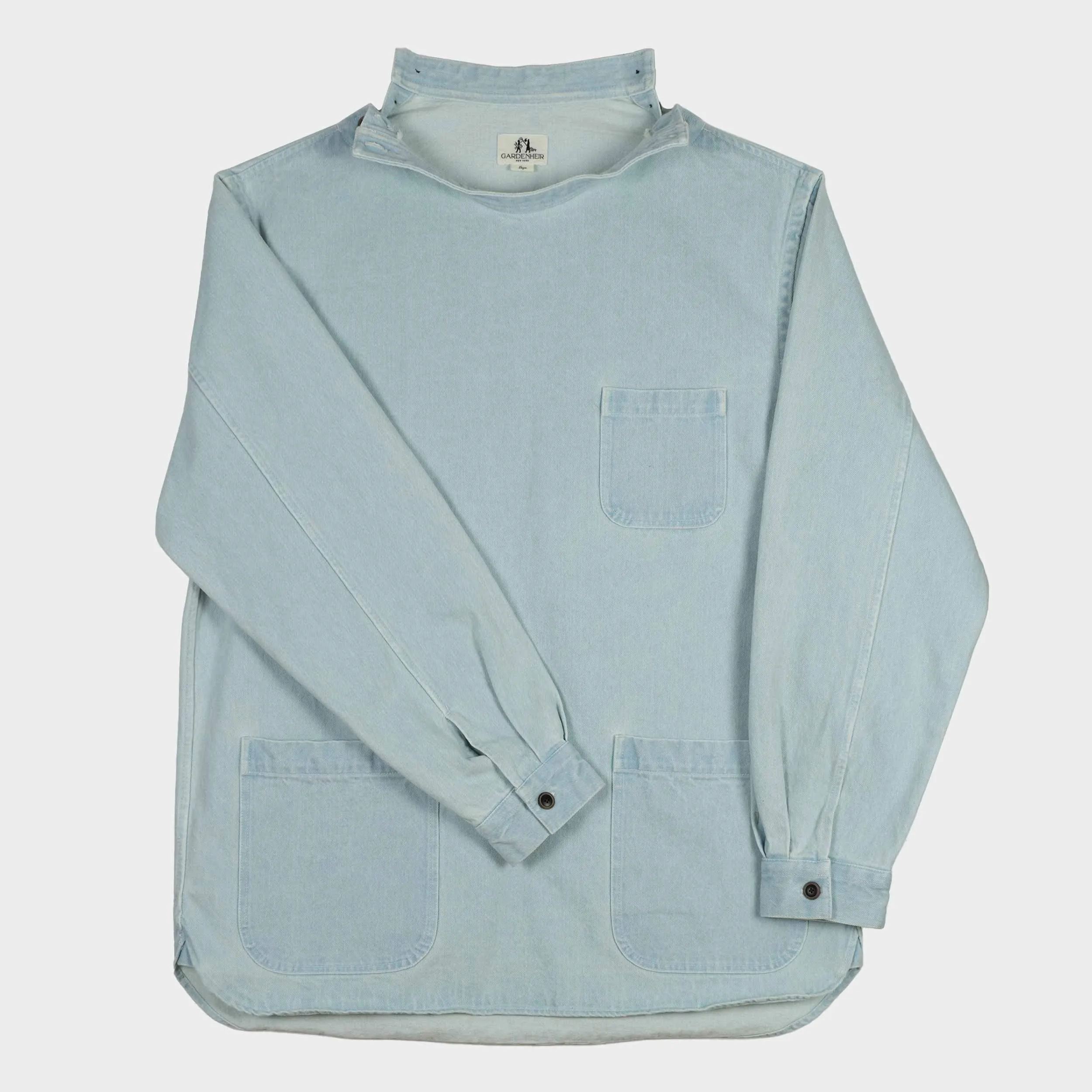 Japanese Denim Gardening Smock in Light Denim sold by Gardenheir product image thumbnail 3