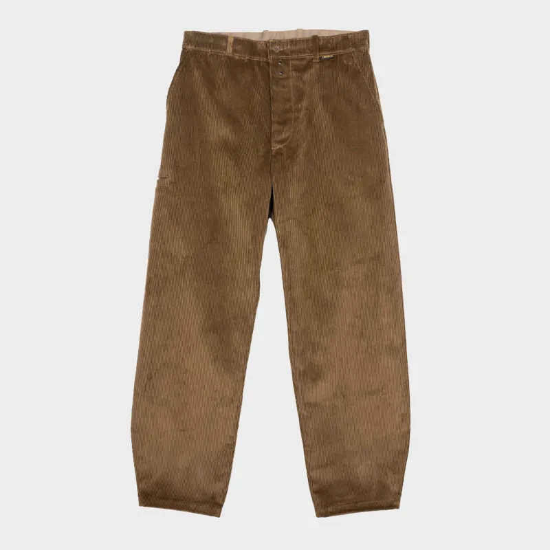 Le Laboureur Corduroy French Farm Pant in Hazelnut sold by Gardenheir