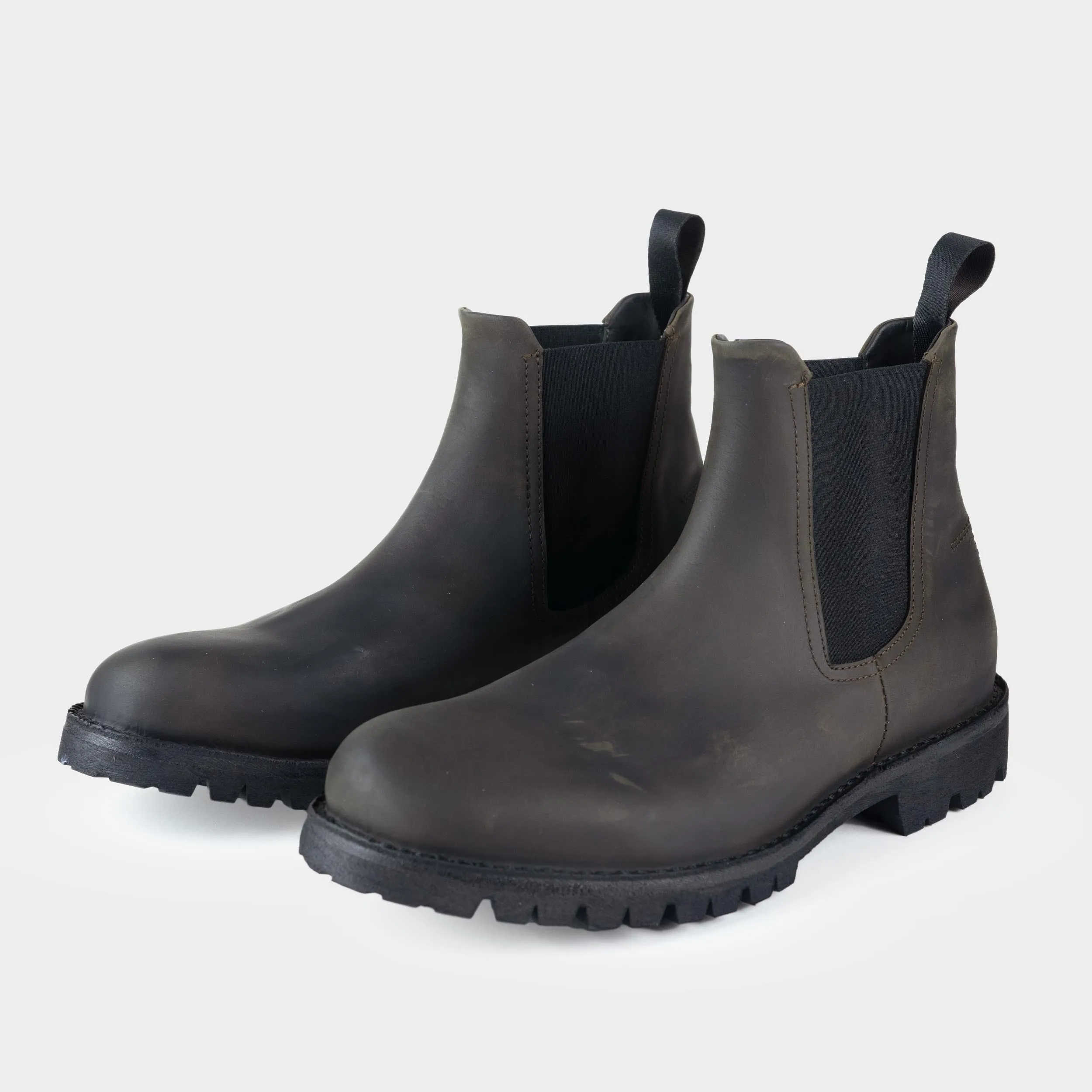 Calfskin Waterproof Chelsea Boot in Bark sold by Gardenheir product image thumbnail 2