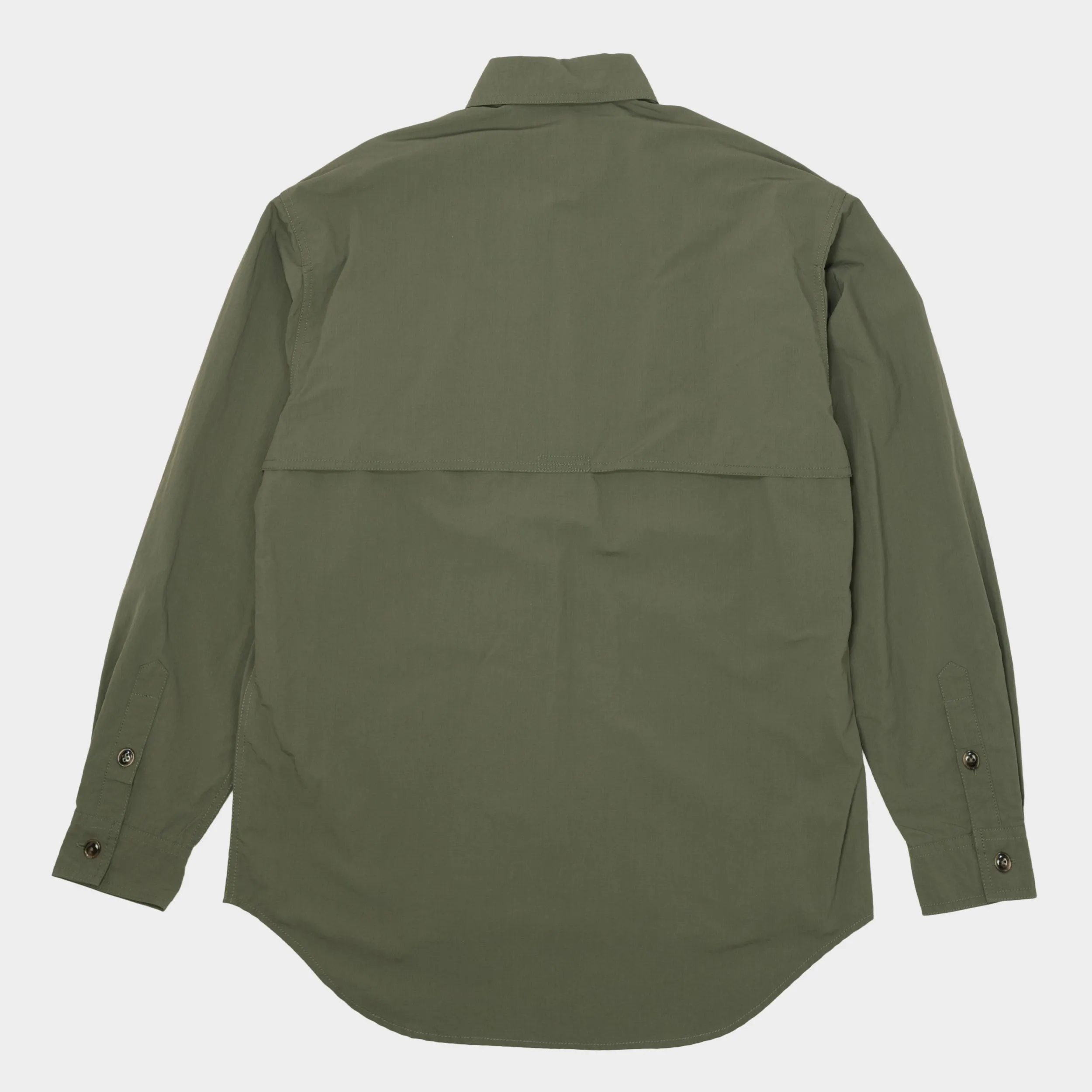 Japanese Recycled Nylon Breezer Shirt in Olive sold by Gardenheir product image thumbnail 2
