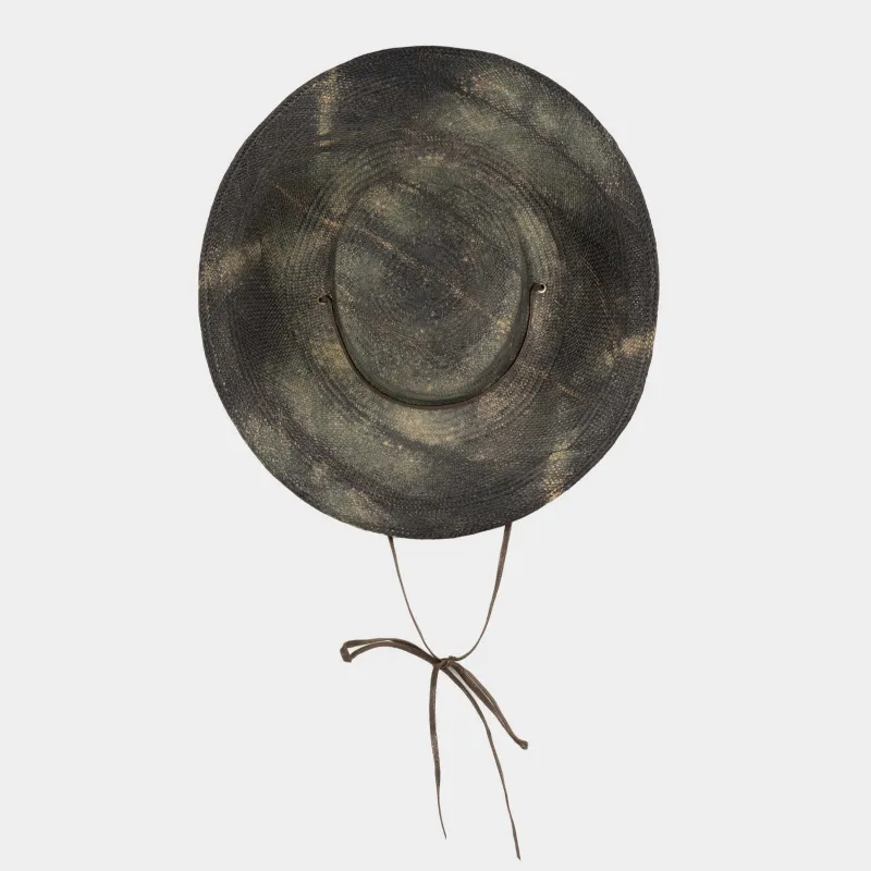 Handwoven Toquilla Straw Hat in Camouflage sold by Gardenheir