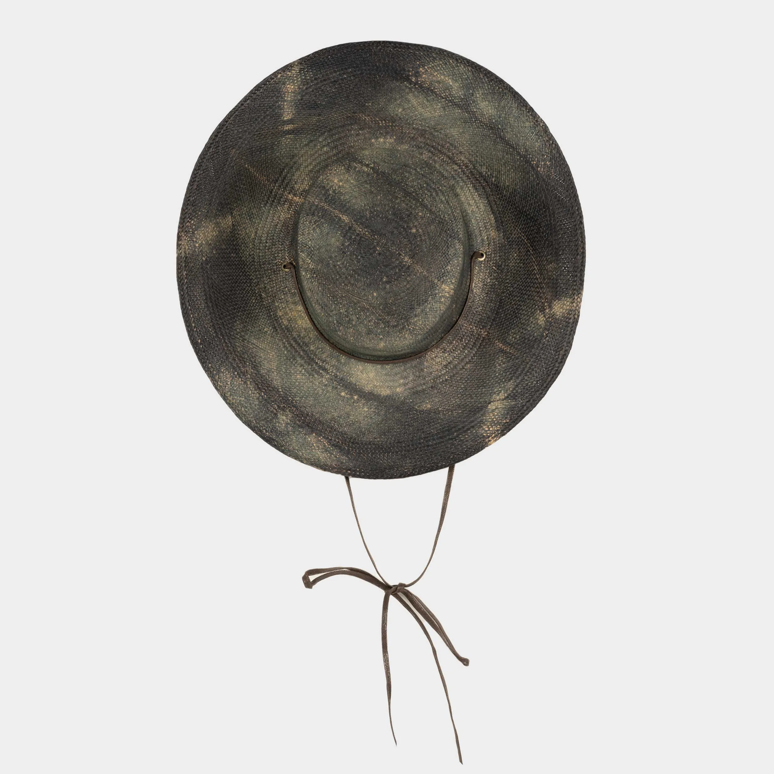 Handwoven Toquilla Straw Hat in Camouflage sold by Gardenheir