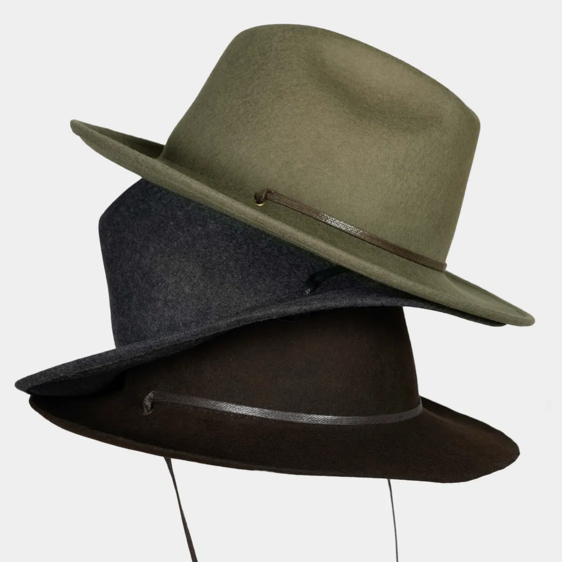 Felted Wool Hat with Chin Strap sold by Gardenheir product image thumbnail 2