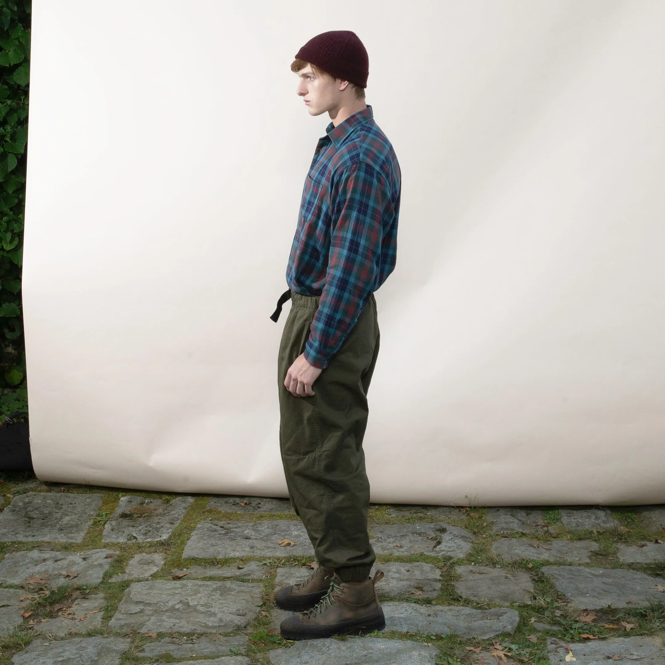 Japanese Cotton Gardening Chemise in Twilight Plaid sold by Gardenheir product image thumbnail 2