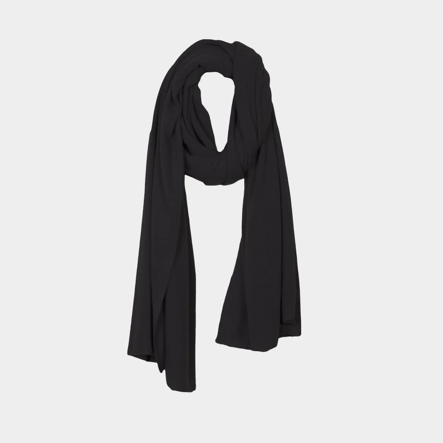 Himalayan Cashmere Aviator Wrap Scarf in Black sold by Gardenheir product image thumbnail 2