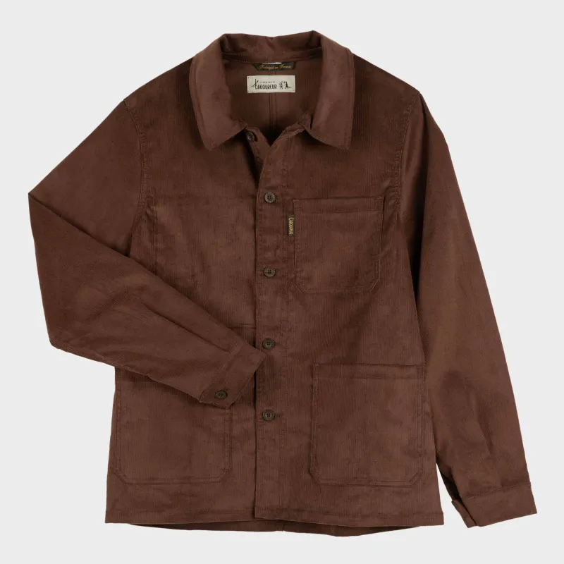 Le Laboureur X Gardenheir Fine Corduroy Work Jacket in Sable sold by Gardenheir