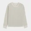 Todd Snyder x Gardenheir Cotton Mesh long Sleeve Shirt in Alabaster sold by Gardenheir