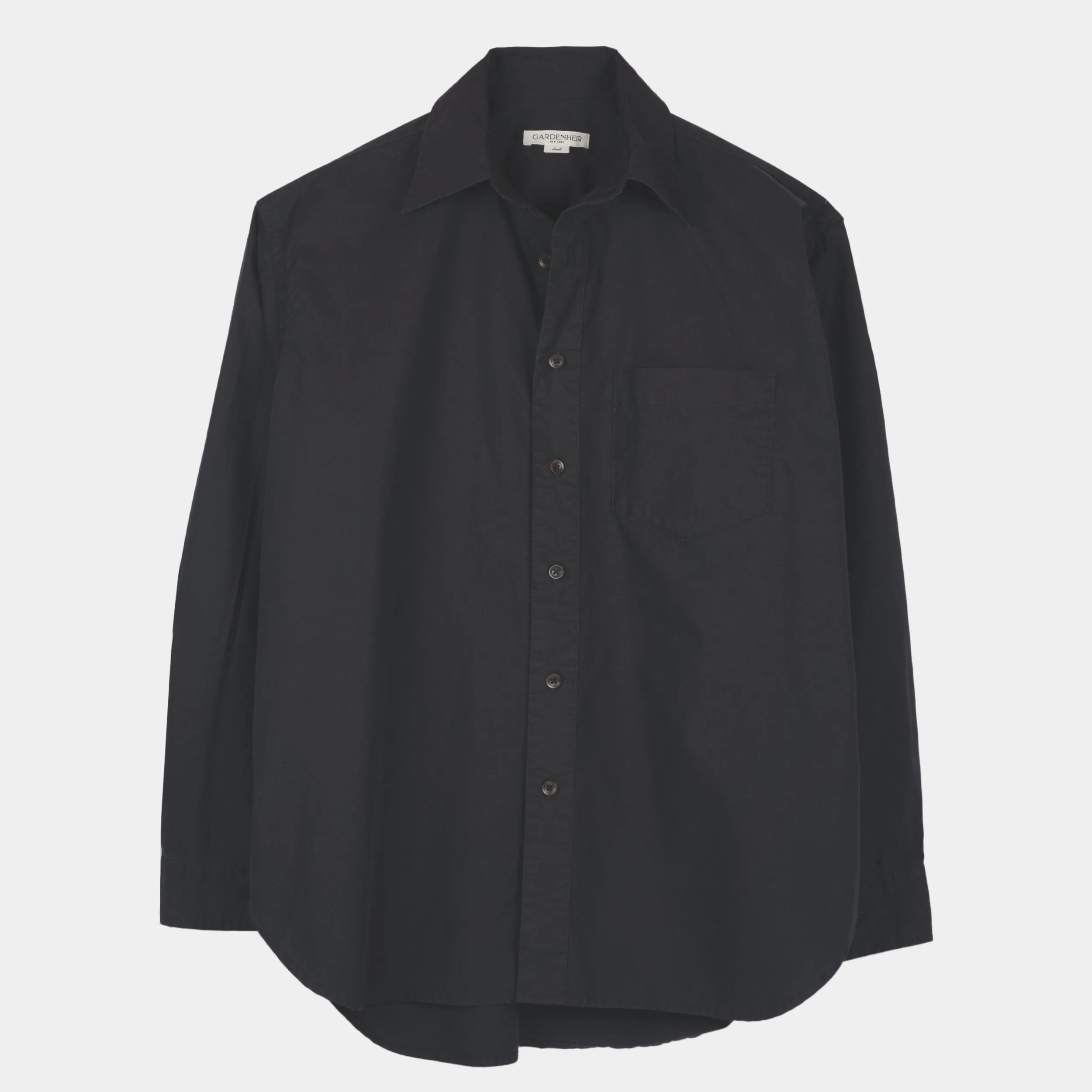 Japanese Typewriter Cotton Gardening Chemise in Black sold by Gardenheir