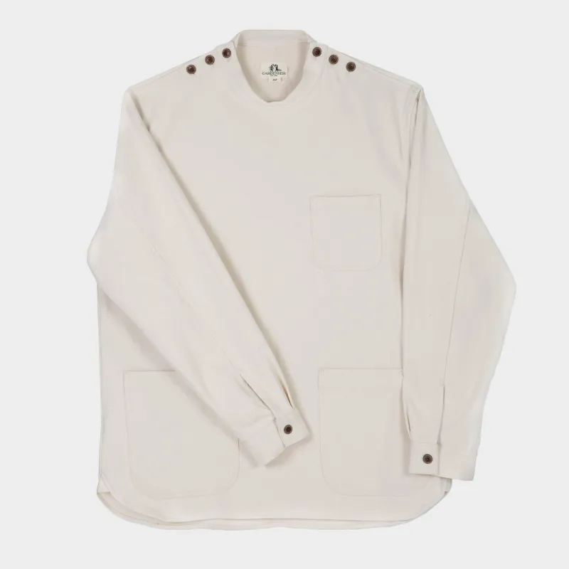 Japanese Denim Gardening Smock in Natural Denim sold by Gardenheir