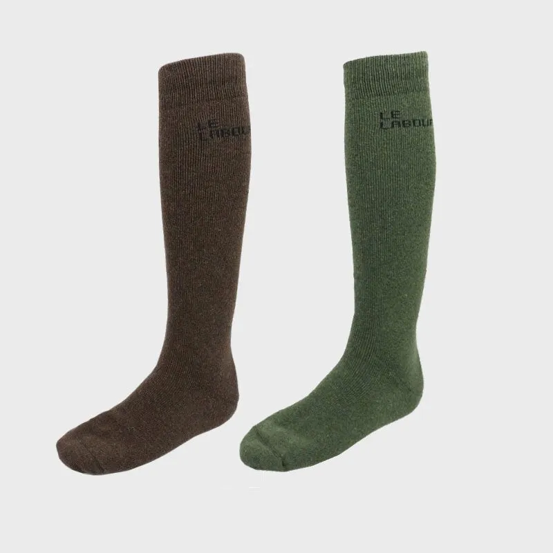 Le Laboureur Tall Wool Boot Socks sold by Gardenheir