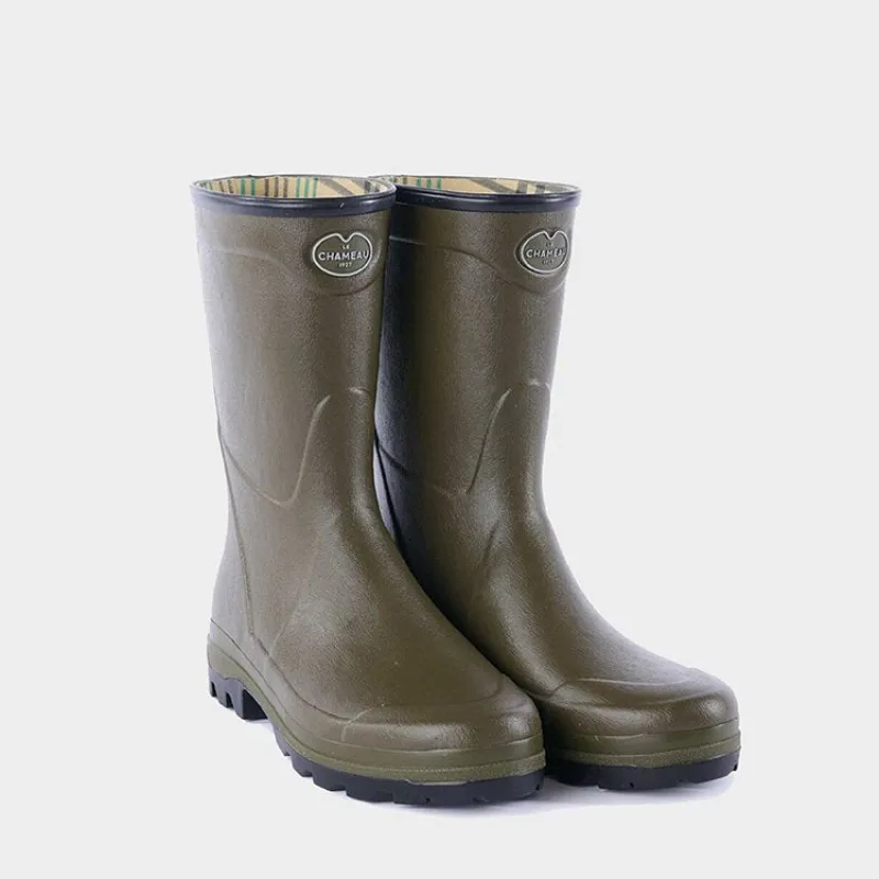 Le Chameau MEN'S Cross Country Bottillon in Vert Chameau sold by Gardenheir