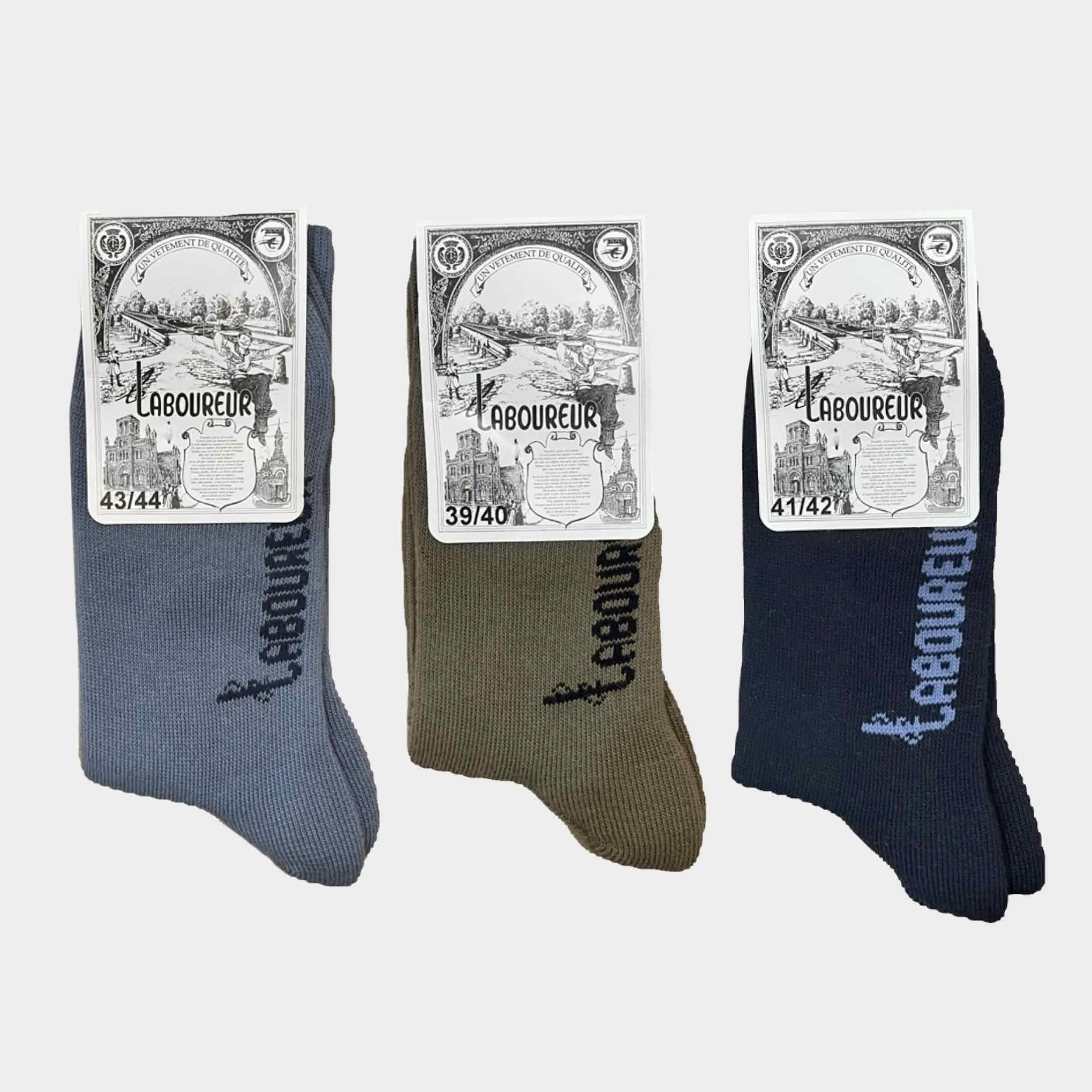 Le Laboureur Cotton Crew Socks sold by Gardenheir product image thumbnail 5