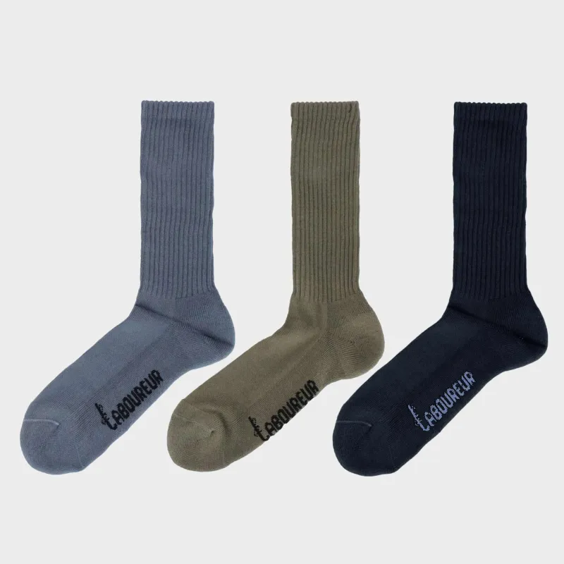 Le Laboureur Cotton Crew Socks made by Le Laboureur