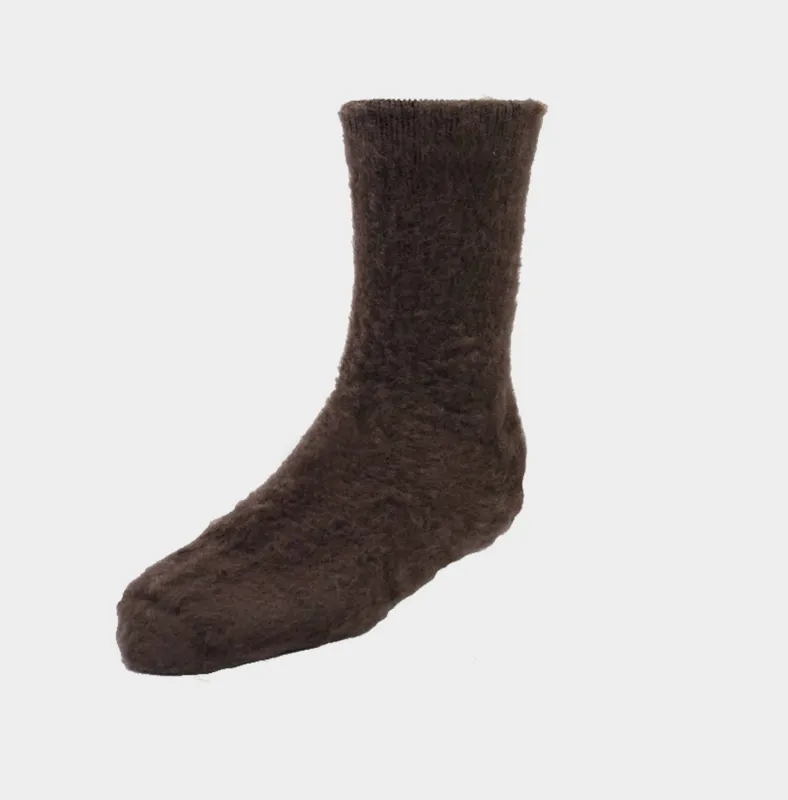 Le Laboureur Reversible Felted Wool Crew Socks sold by Gardenheir