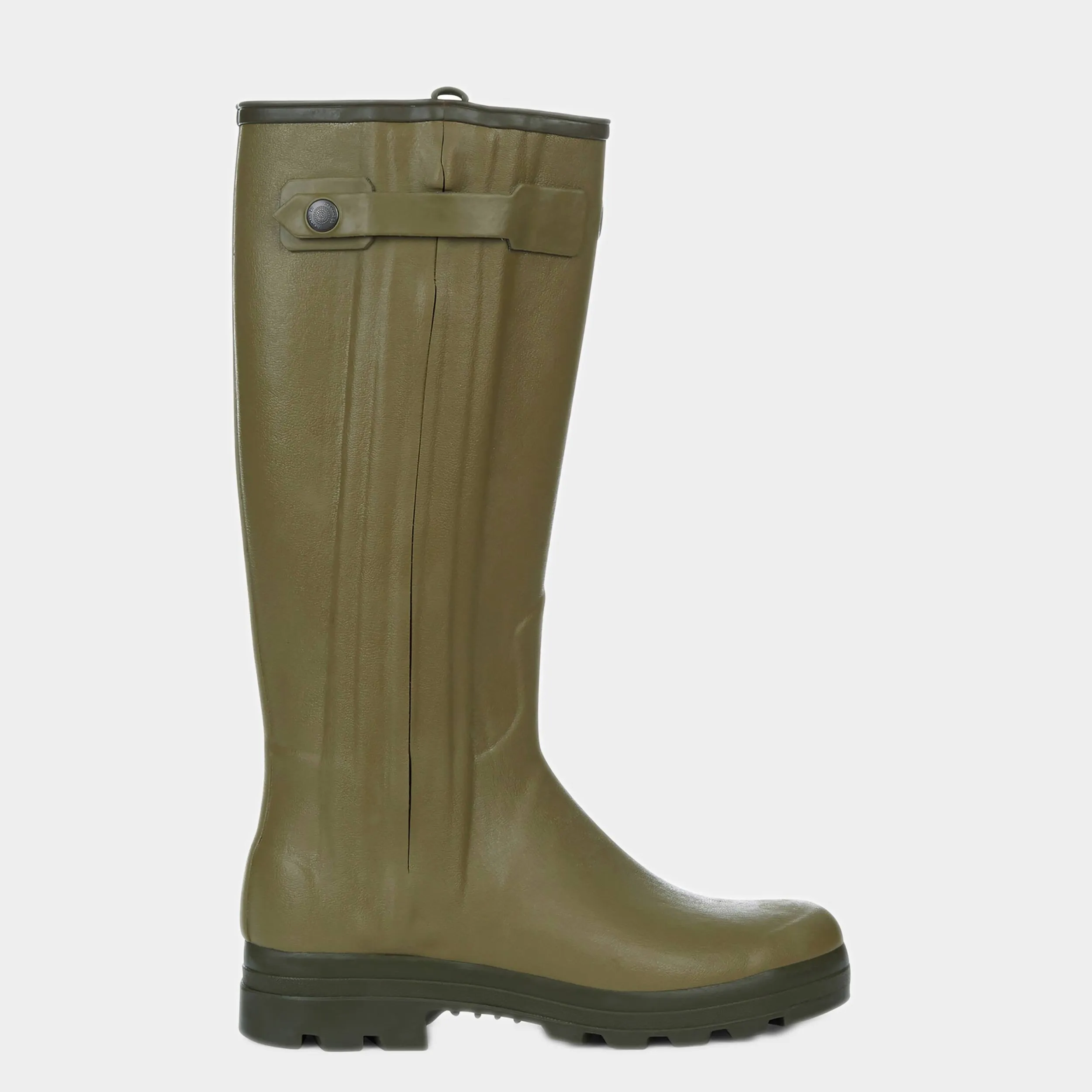 Le Chameau Mens CHASSEUR LEATHER LINED BOOT in Vert Vierzon sold by Gardenheir product image thumbnail 4