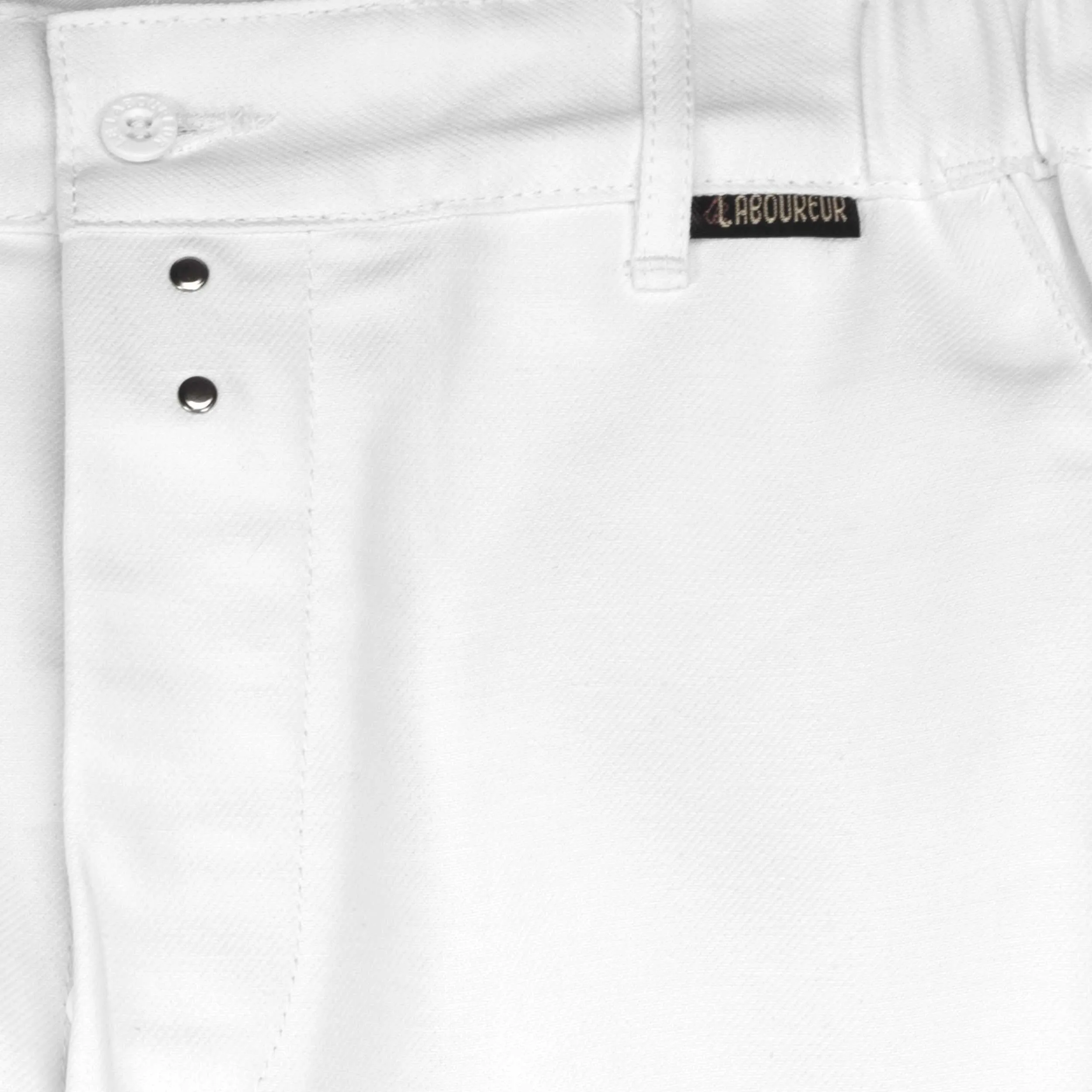 Le Laboureur French Cotton Work Pant in White sold by Gardenheir product image thumbnail 3