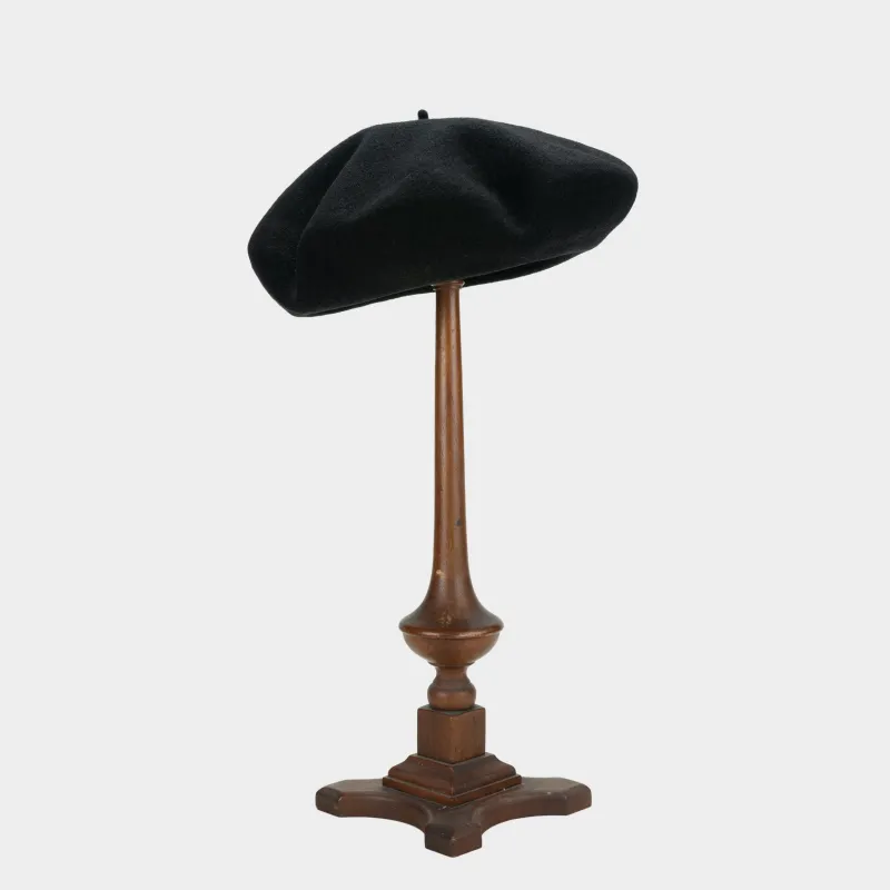 Le Laboureur Black Wool Beret sold by Gardenheir