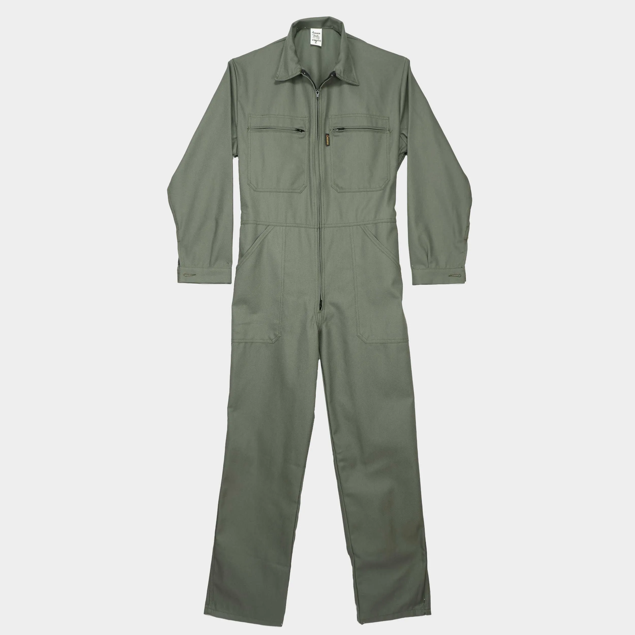 Le Laboureur for Gardenheir French Cotton Blend Coveralls in Olive Green sold by Gardenheir